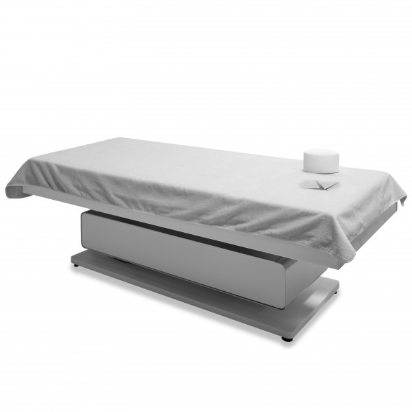 Velours onderlaken met neusgat, 110 x 230 cm, wit
