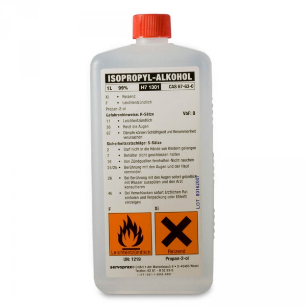 isopropyl alcohol, 99%, 1000 ml